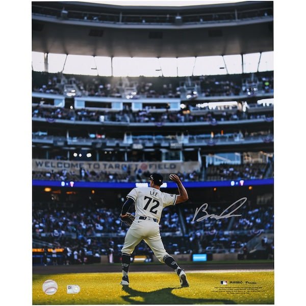 Brooks Lee Minnesota Twins Autographed Fanatics Authentic 16" x 20" Throwing in MLB Debut Photograph - The Ballers Bank