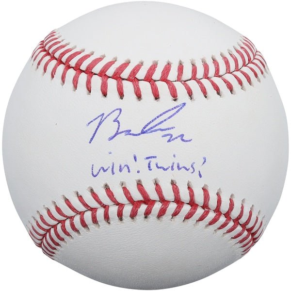 Brooks Lee Minnesota Twins Autographed Fanatics Authentic Baseball with "Win! Twins!" Inscription - The Ballers Bank