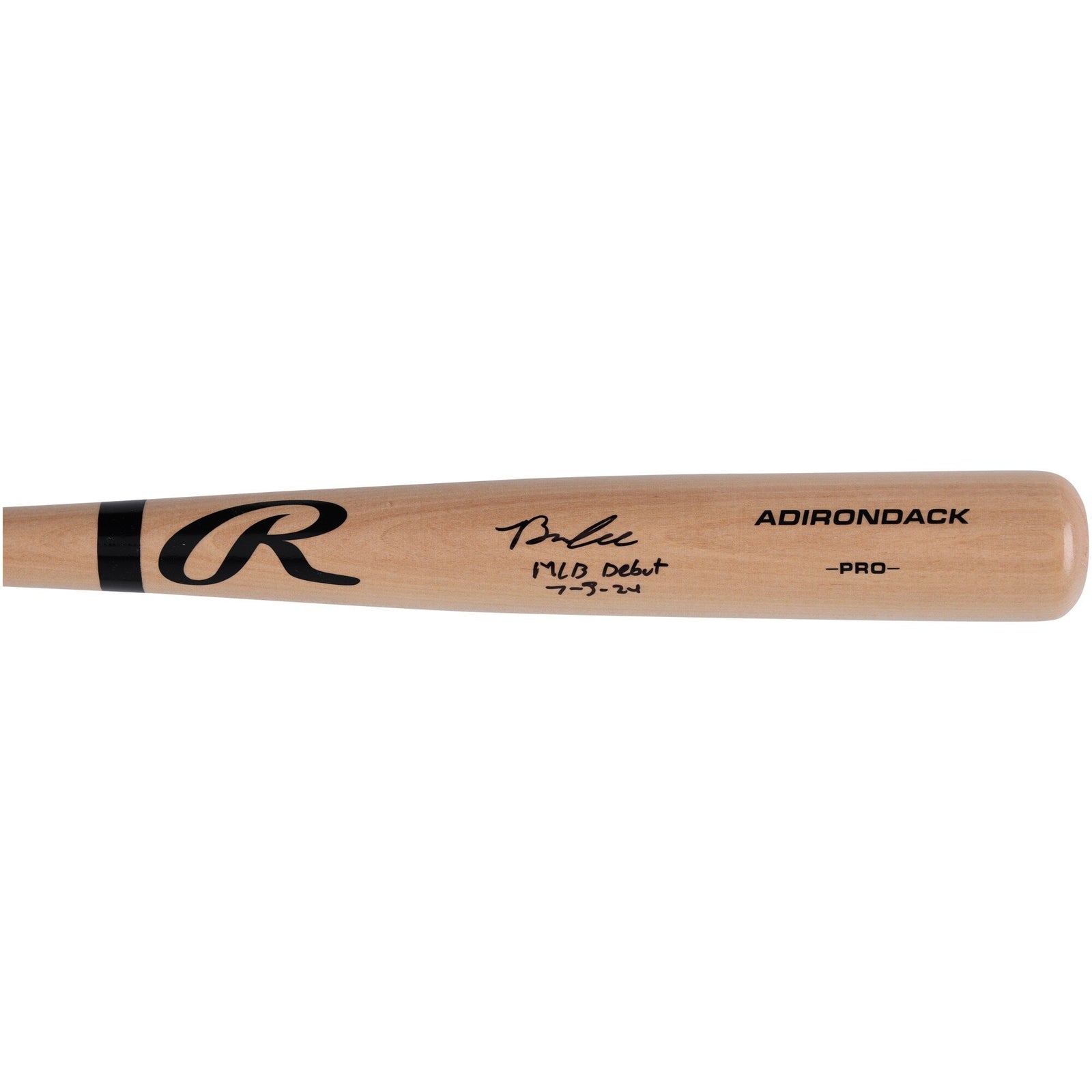 Brooks Lee Minnesota Twins Autographed Fanatics Authentic Rawlings Pro Bat with "MLB Debut 7 - 3 - 24" Inscription - The Ballers Bank