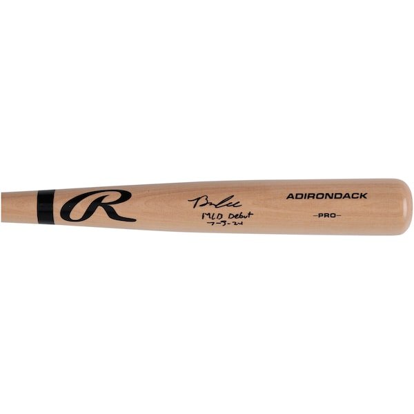 Brooks Lee Minnesota Twins Autographed Fanatics Authentic Rawlings Pro Bat with "MLB Debut 7 - 3 - 24" Inscription - The Ballers Bank