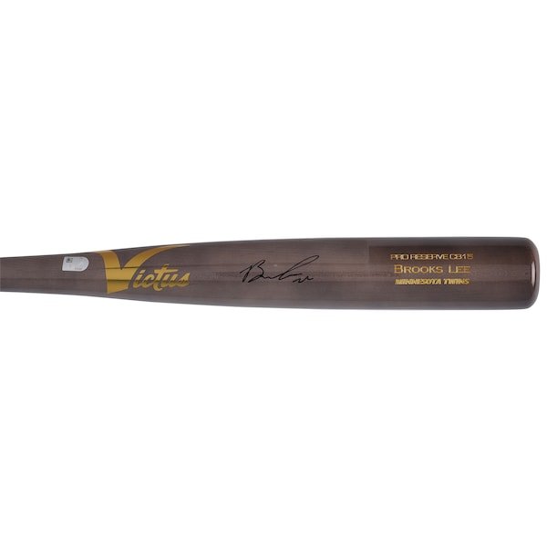 Brooks Lee Minnesota Twins Autographed Fanatics Authentic Victus Game Model Bat - The Ballers Bank