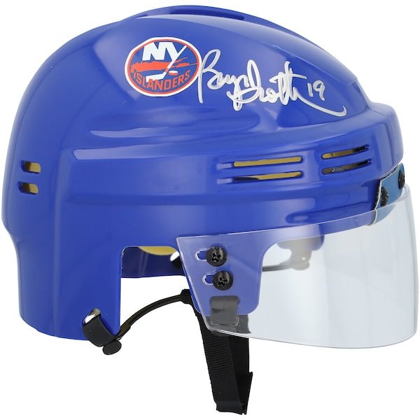 Bryan Trottier New York Islanders Autographed Fanatics Authentic Blue Mini Helmet - The Ballers Bank