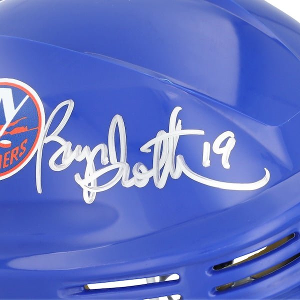 Bryan Trottier New York Islanders Autographed Fanatics Authentic Blue Mini Helmet - The Ballers Bank