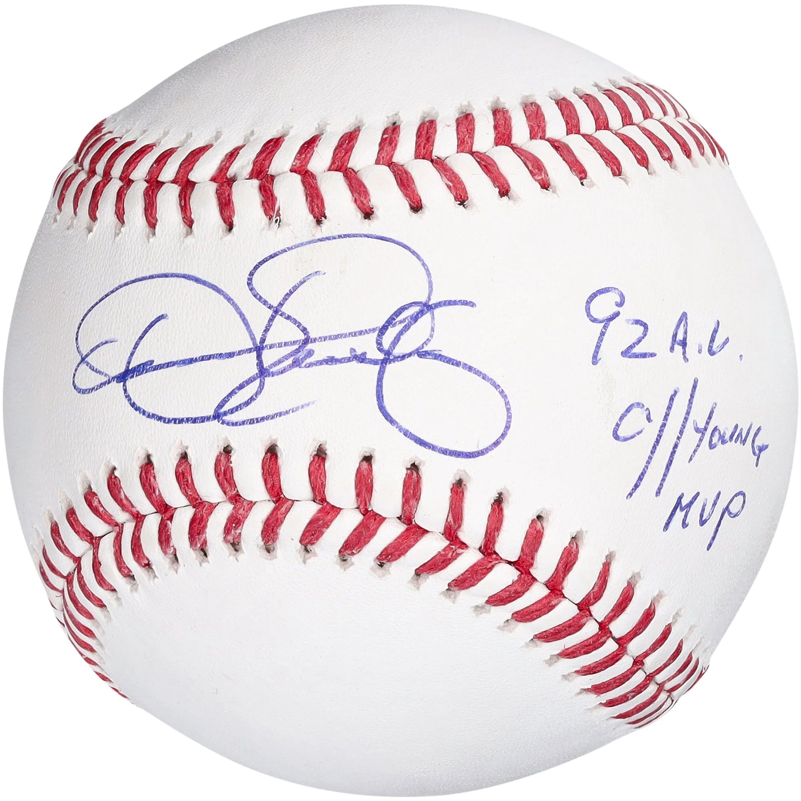 Dennis Eckersley Signed Baseball | 92 AL CY/MVP Inscription
