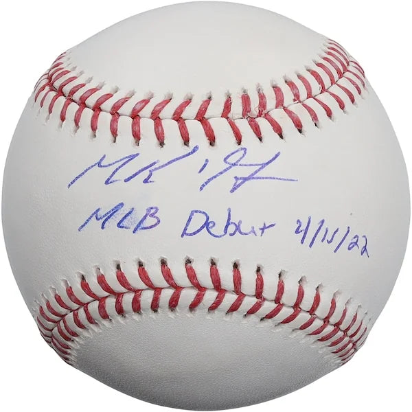 MacKenzie Gore Signed Baseball | MLB Debut 4/15/22 Inscription