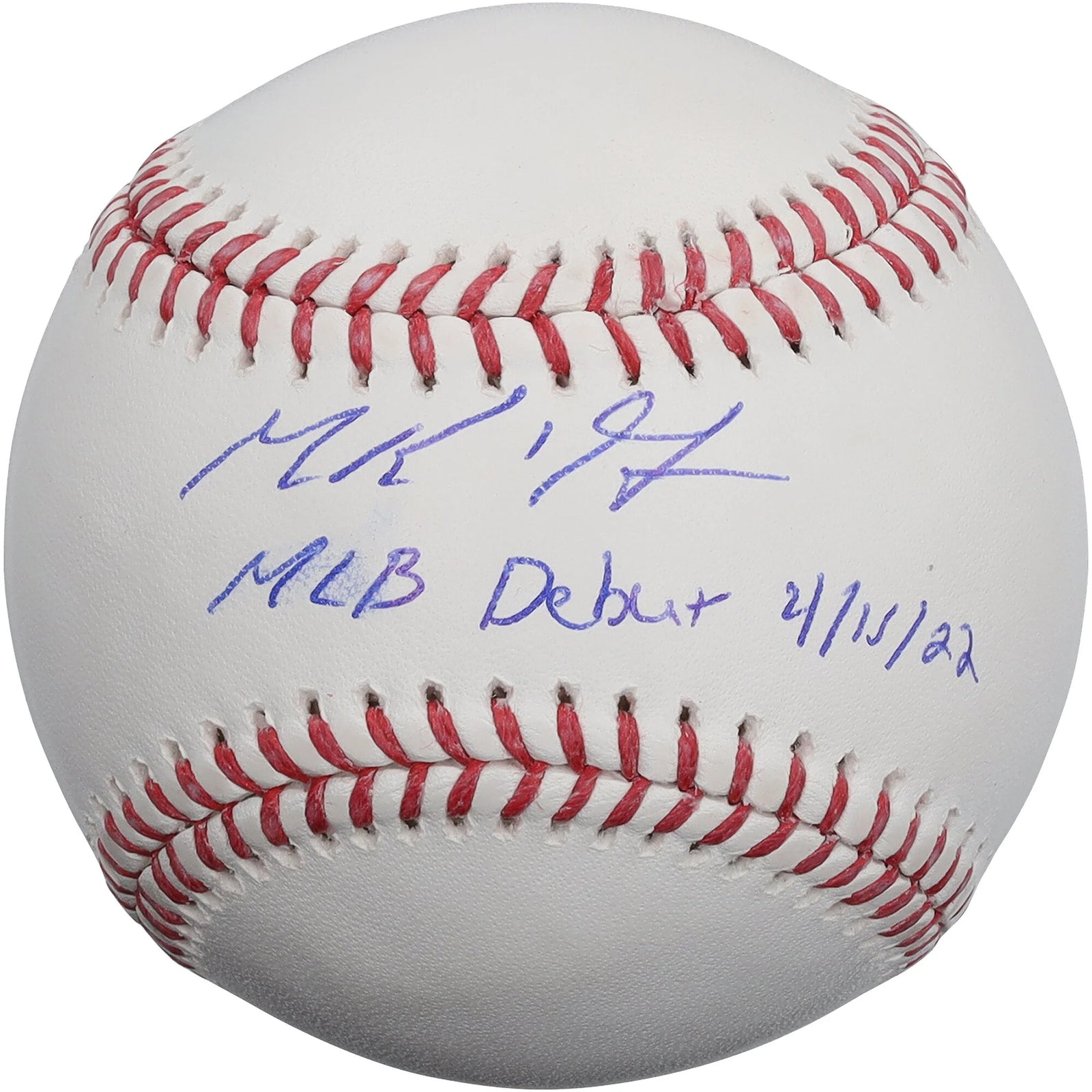 MacKenzie Gore Signed Baseball | MLB Debut 4/15/22 Inscription