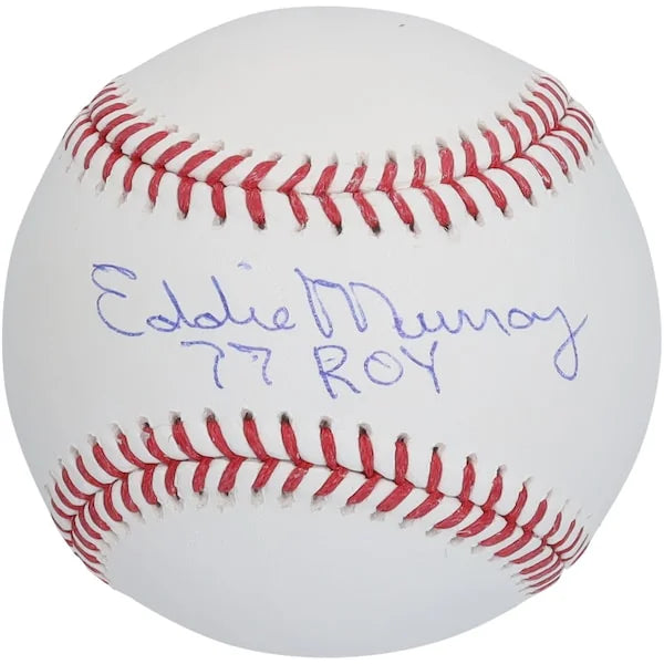 Eddie Murray Signed Baseball | 77 ROY Inscription
