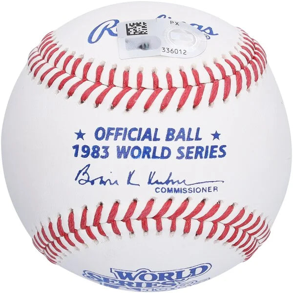Eddie Murray Signed 1983 World Series Logo Baseball | Baltimore Orioles