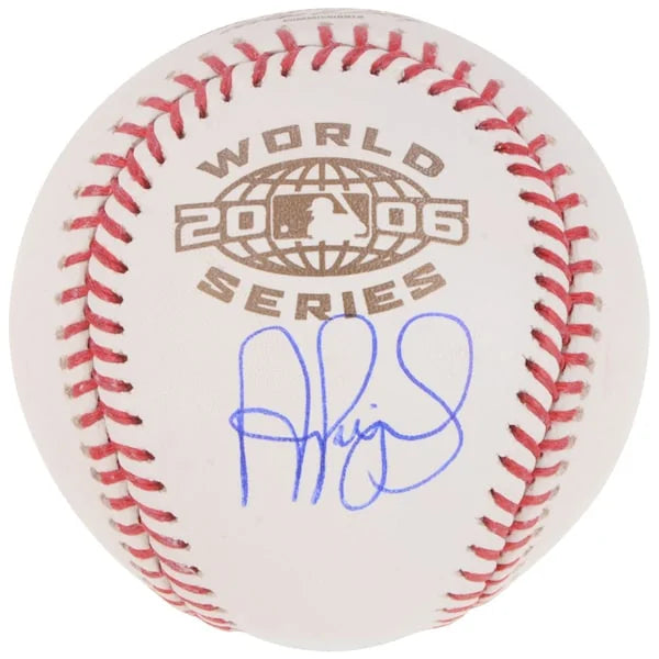 Albert Pujols Signed 2006 World Series Logo Baseball | Cardinals