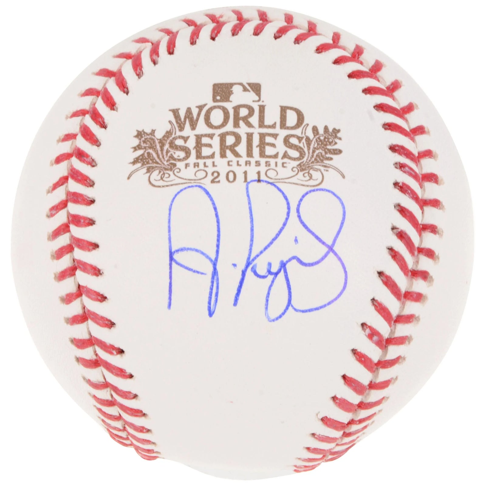 Albert Pujols Signed 2011 World Series Logo Baseball | Cardinals