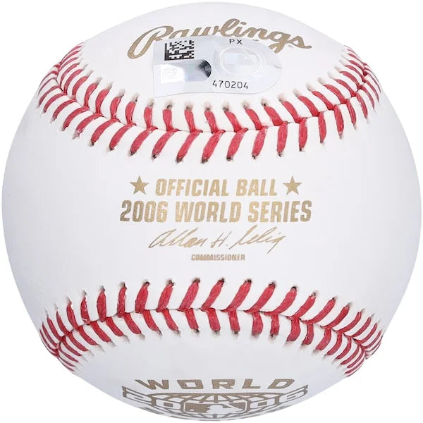 Scott Rolen Signed 2006 World Series Logo Baseball | Cardinals