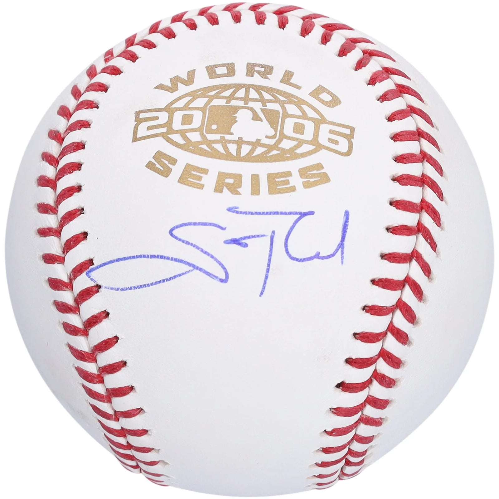 Scott Rolen Signed 2006 World Series Logo Baseball | Cardinals