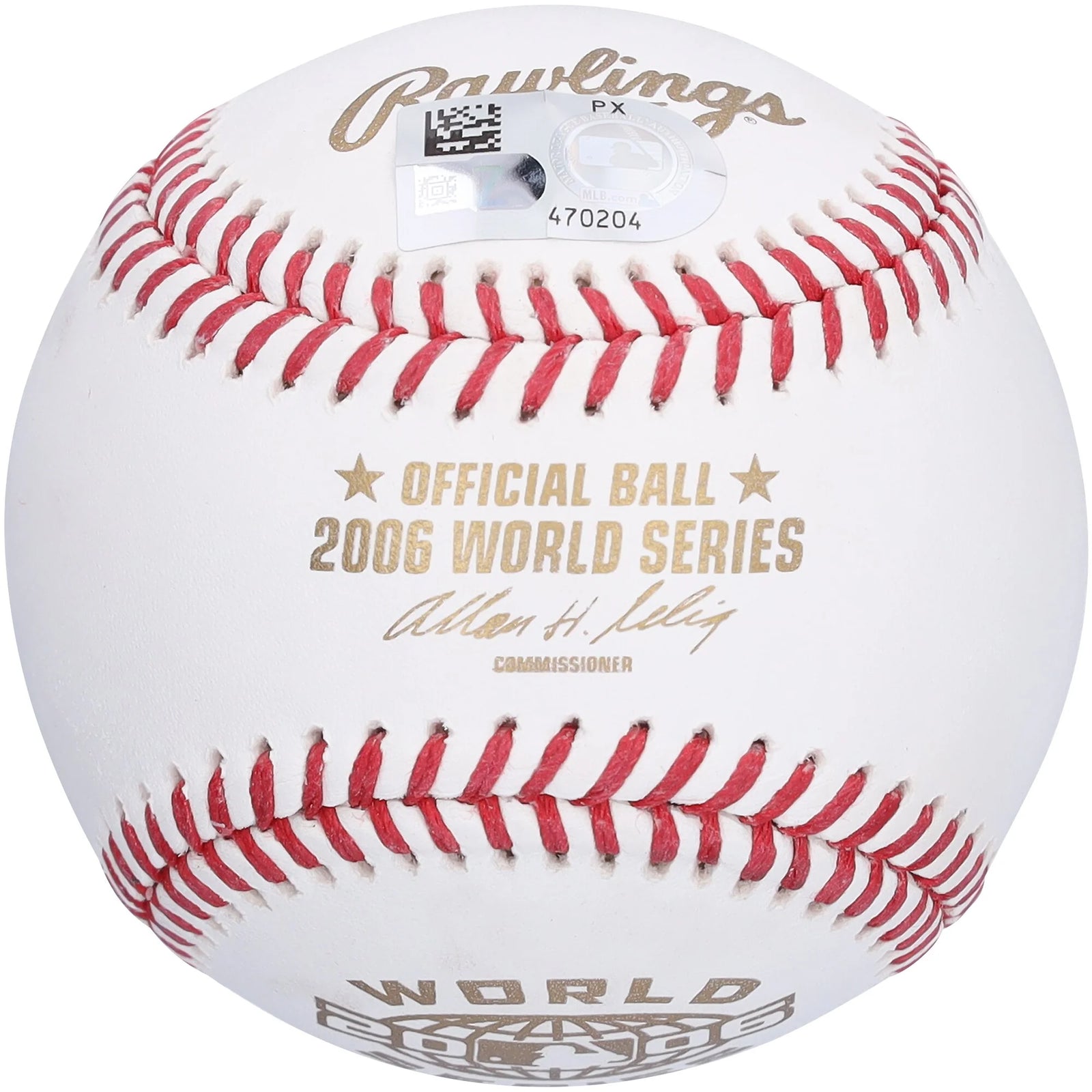 Scott Rolen Signed 2006 World Series Logo Baseball | Cardinals