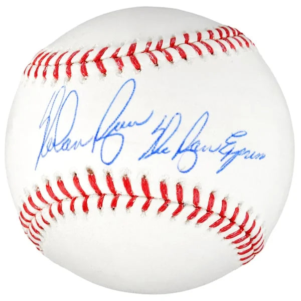 Nolan Ryan Signed Texas Rangers Baseball Ryan Express Inscription