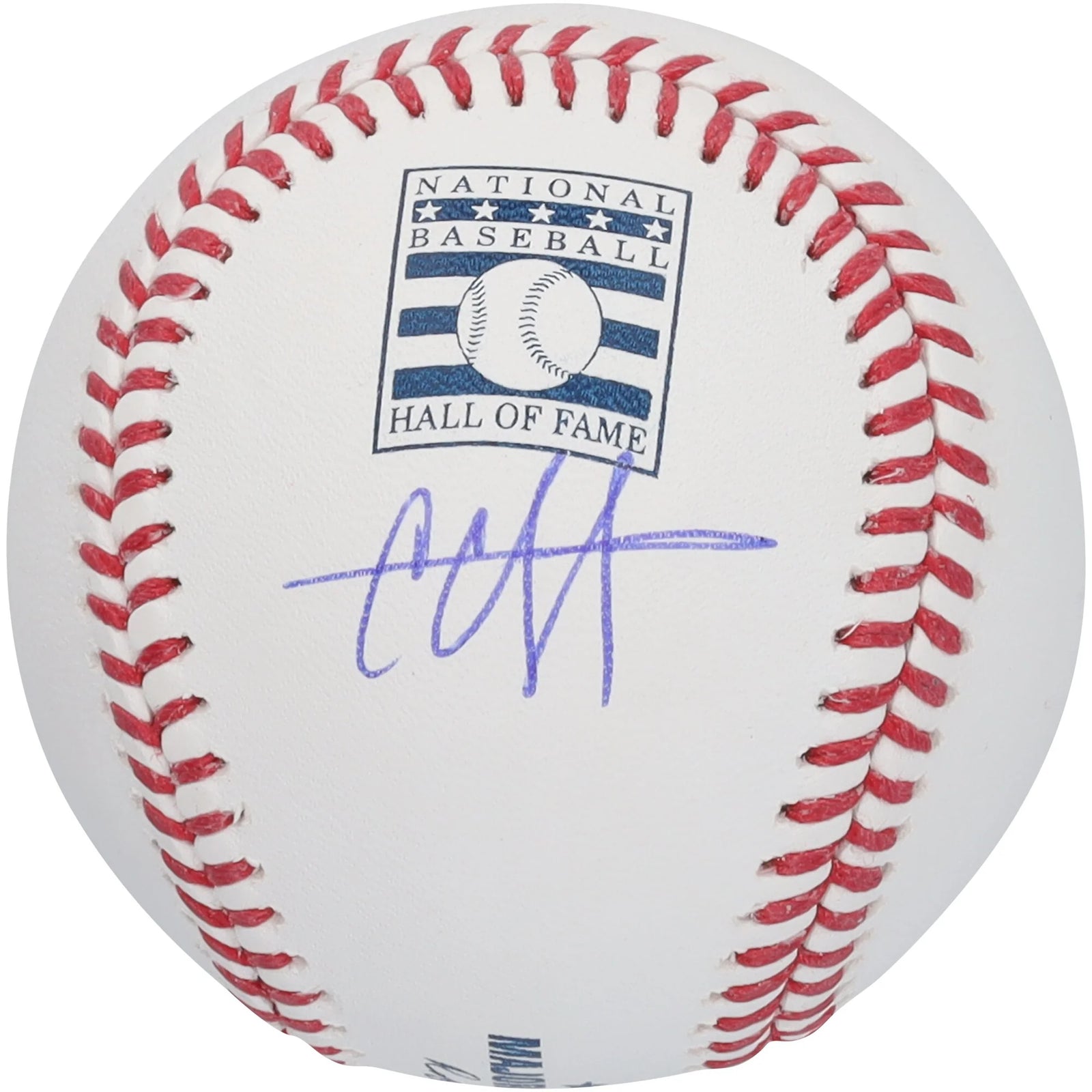 CC Sabathia Signed Hall of Fame Logo Baseball Yankees