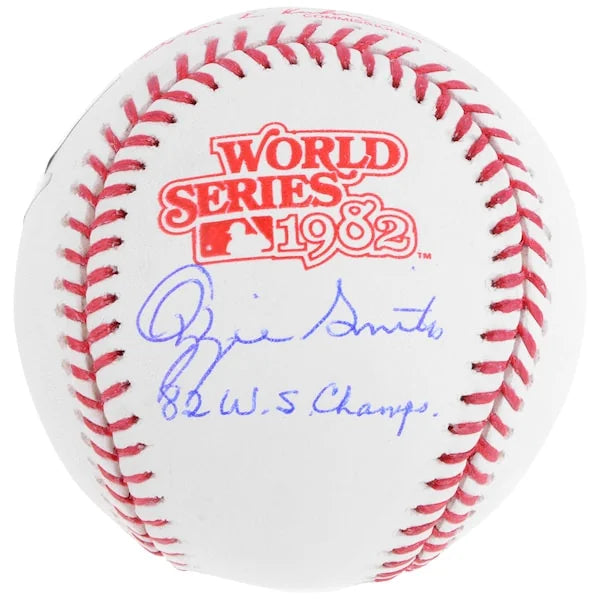 Ozzie Smith Signed 1982 World Series Baseball | 82 WS Champs Inscription