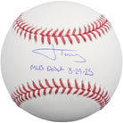 Jonah Tong New York Mets Autographed Fanatics Authentic Baseball with "MLB Debut 8-29-25" Inscription