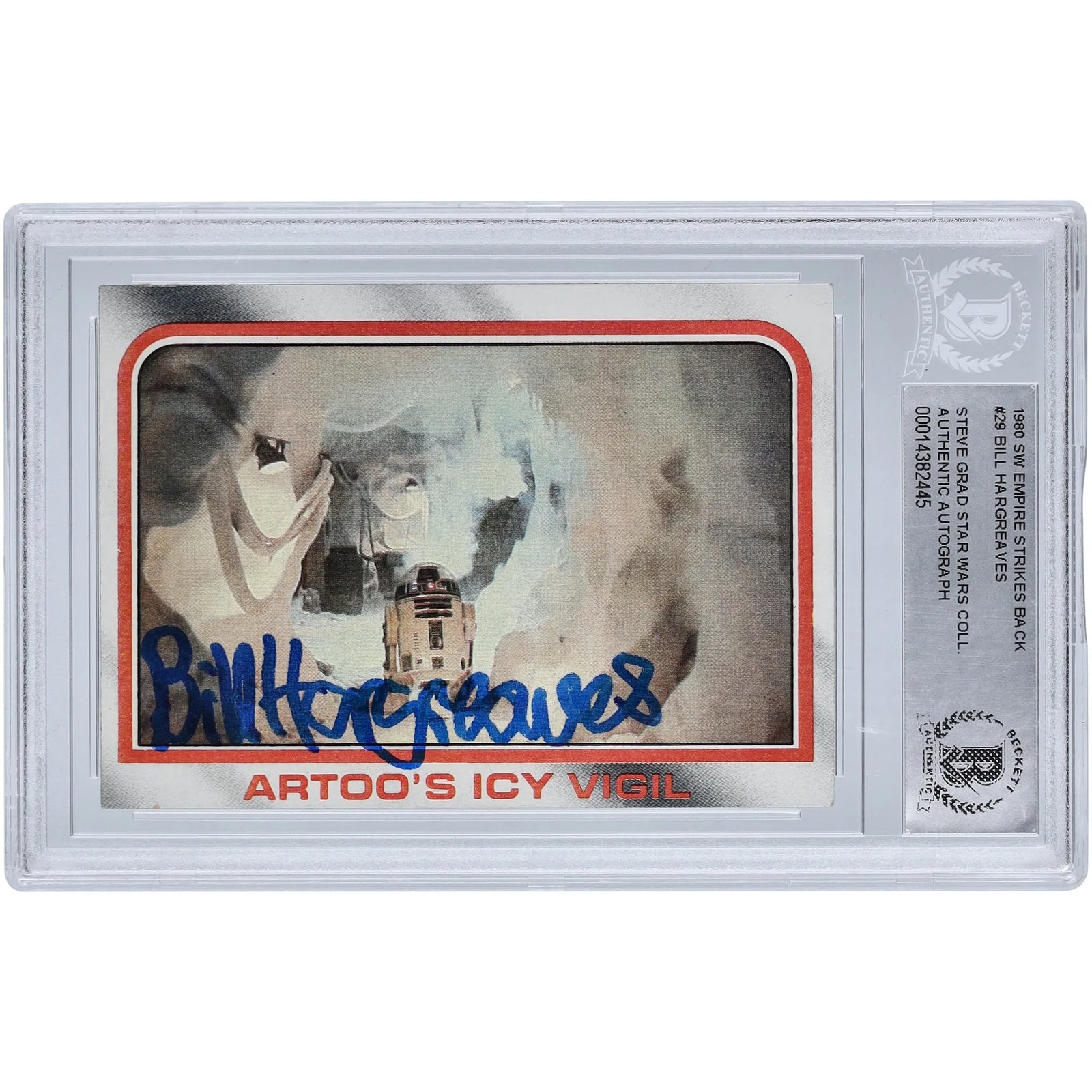Bill Hargreaves Signed 1980 Topps Star Wars Card | BAS Authenticated