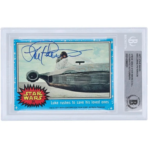 Lorne Peterson Signed 1977 Topps #25 Card | BAS Authenticated