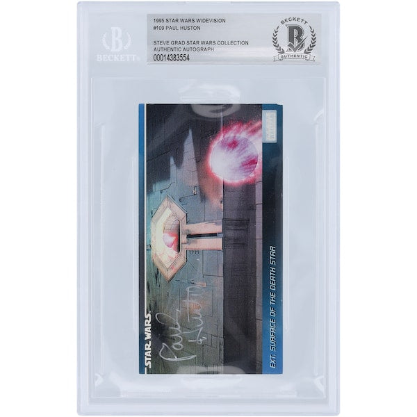 Paul Huston Autographed 1995 Topps Star Wars Widevision #109 BAS Authenticated Card