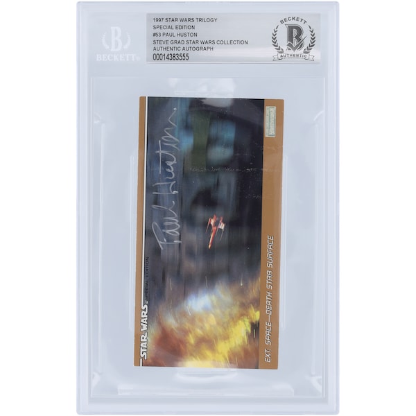 Paul Huston Autographed 1997 Topps Star Wars Widevision #53 BAS Authenticated Card