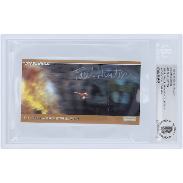 Paul Huston Autographed 1997 Topps Star Wars Widevision #53 BAS Authenticated Card