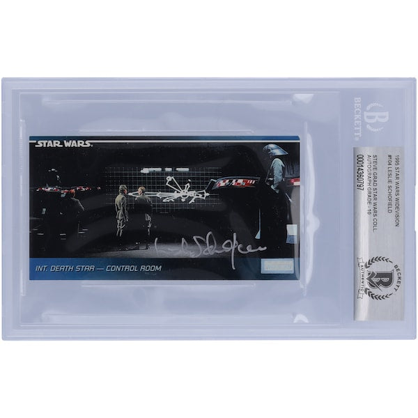 Leslie Schofield Star Wars Autographed 1995 Topps Widevision #104 BAS Authenticated 10 Card