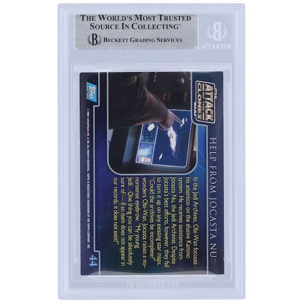 Alethea McGrath Star Wars Autographed 2002 Topps Attack Of The Clones #44 BGS Authenticated Card
