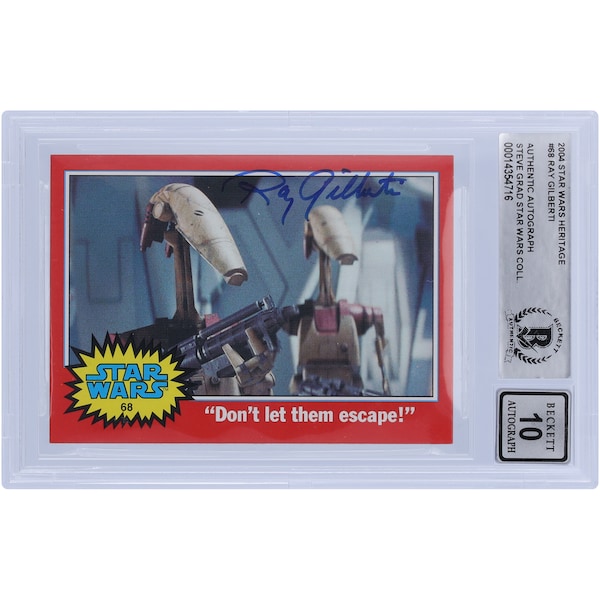 Ray Gilberti Star Wars Autographed 2004 Topps Heritage #68 BGS Authenticated 10 Card