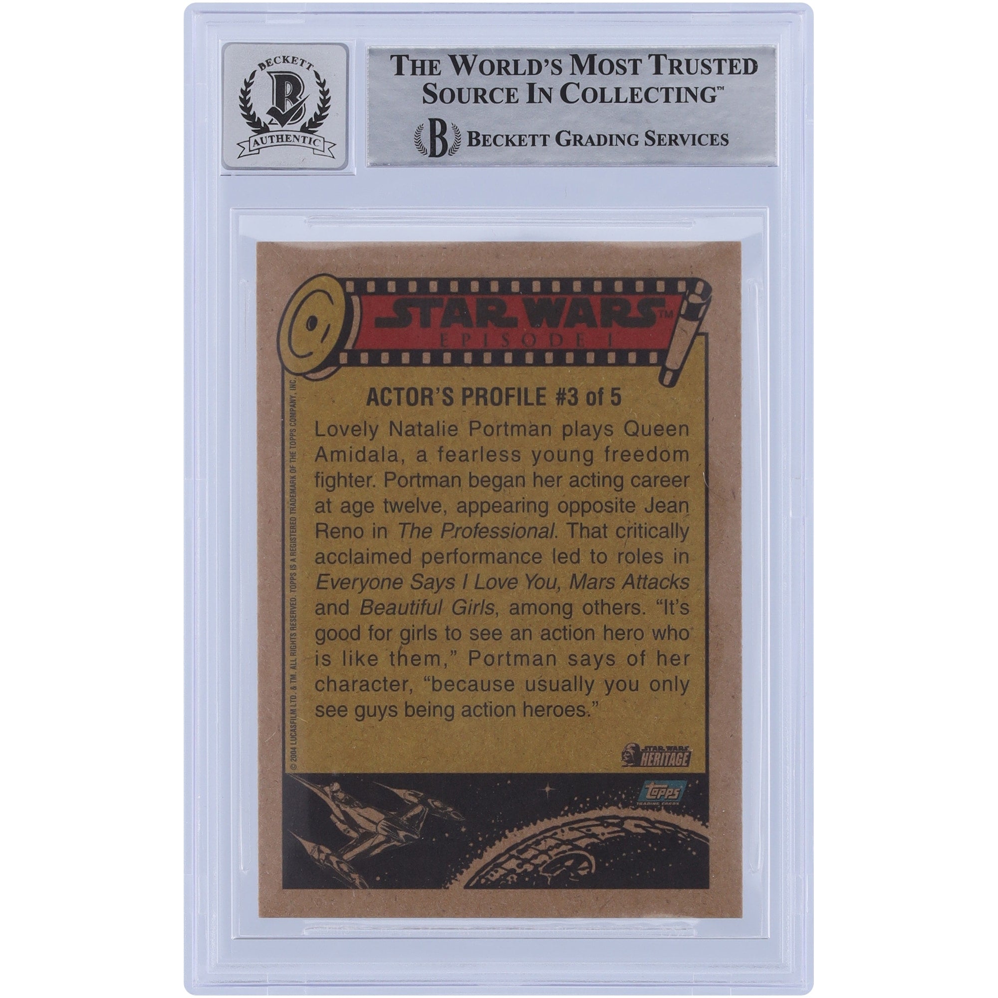 Ray Gilberti Star Wars Autographed 2004 Topps Heritage #81 BGS Authenticated 10 Card