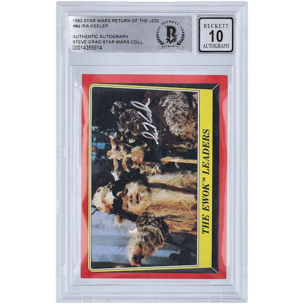 Ira Keeler Star Wars Autographed 1983 Topps Return of the Jedi #84 BGS Authenticated 10 Card
