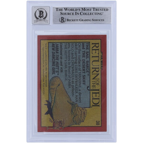 Ted Moehnke Star Wars Autographed 1983 Topps Return of the Jedi #38 BGS Authenticated 10 Card
