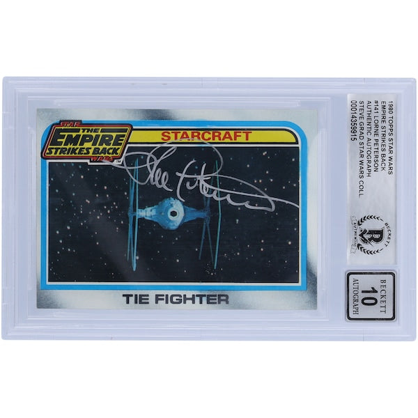 Lorne Peterson Star Wars Autographed 1980 Topps The Empire Strikes Back #141 BGS Authenticated 10 Card
