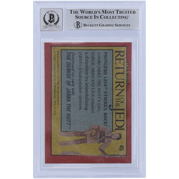 Toby Philpott Star Wars Autographed 1983 Topps Return of the Jedi #45 BGS Authenticated 10 Card