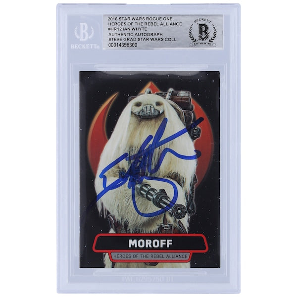 Ian Whyte Star Wars Autographed 2016 Topps Rogue One #HR12 BGS Authenticated Card