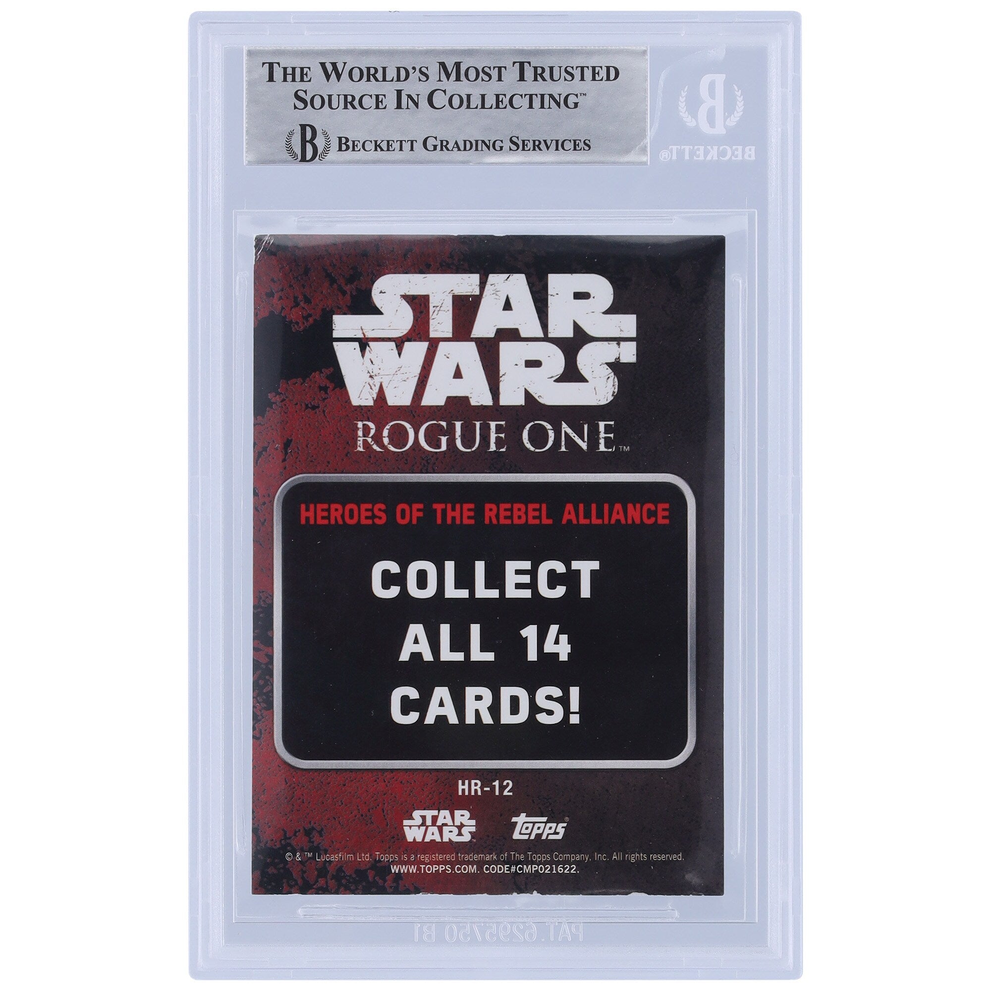 Ian Whyte Star Wars Autographed 2016 Topps Rogue One #HR12 BGS Authenticated Card