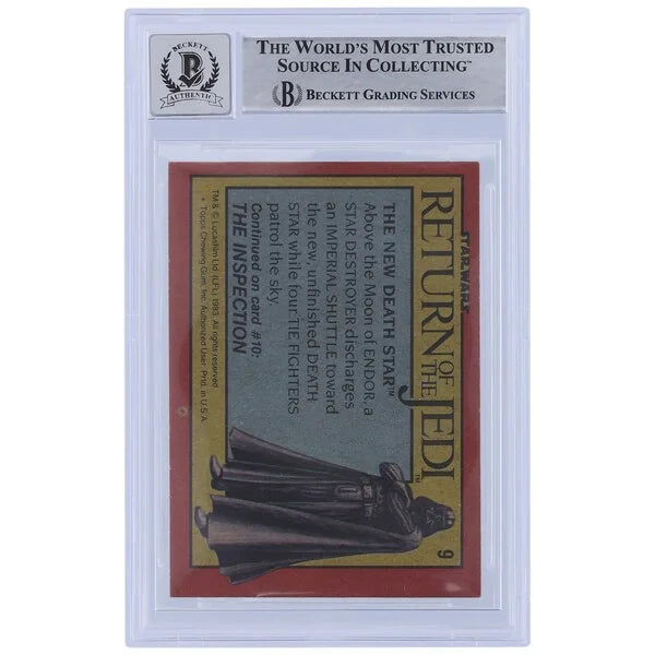 Scott Marshall Signed 1983 Topps Return of the Jedi #9 Card | BGS 10