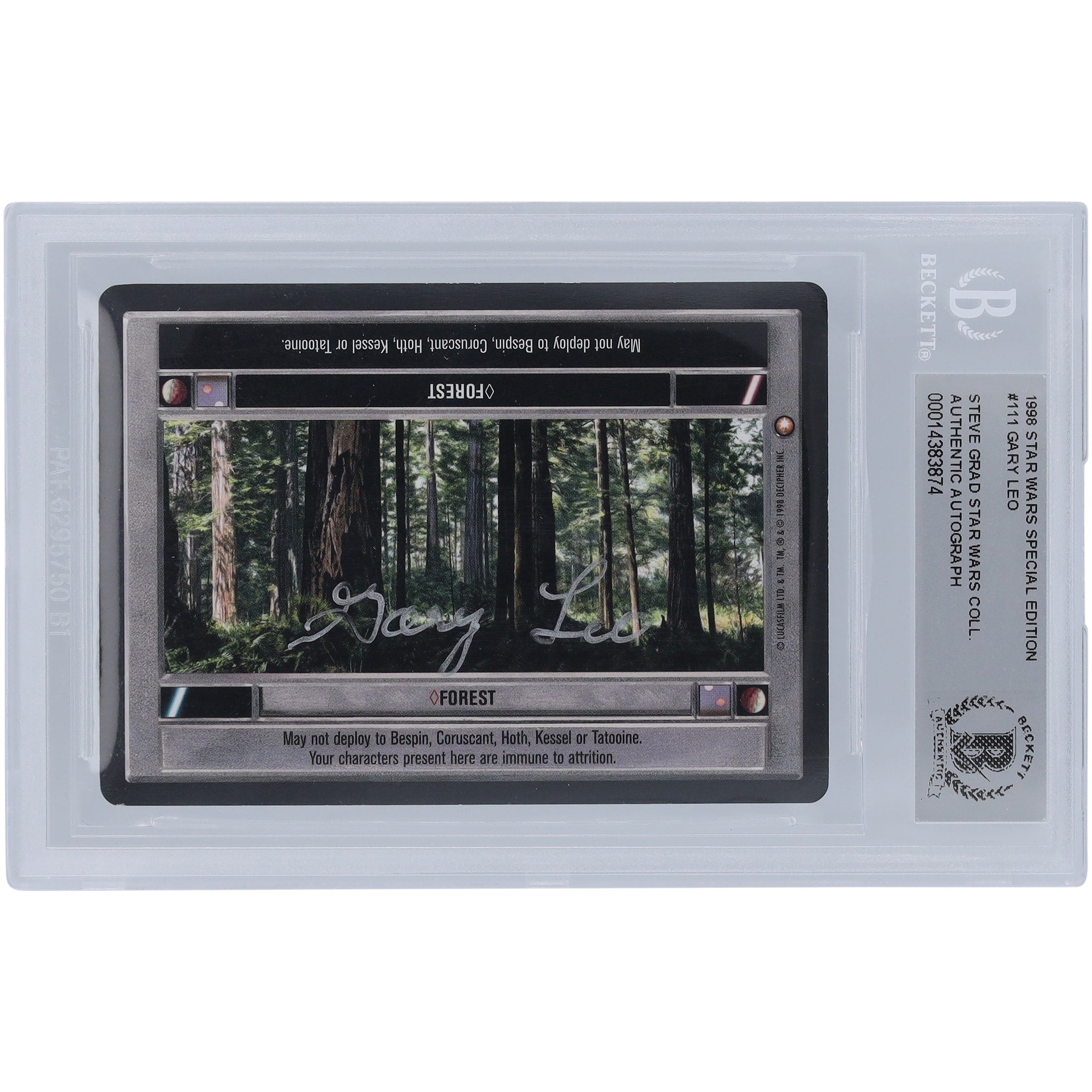Gary Leo Star Wars Autographed 1998 CCG Special Edition #111 BGS Authenticated Card