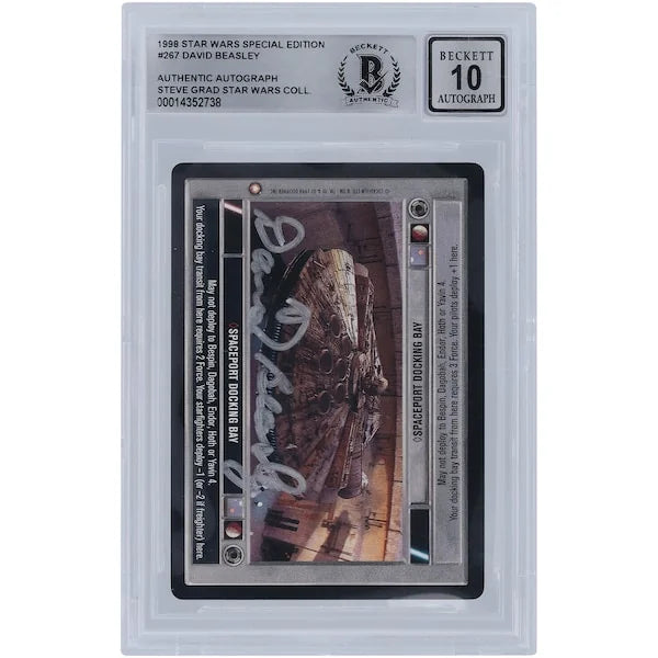 David Beasley Signed 1998 Star Wars CCG Card | BGS 10 Authenticated