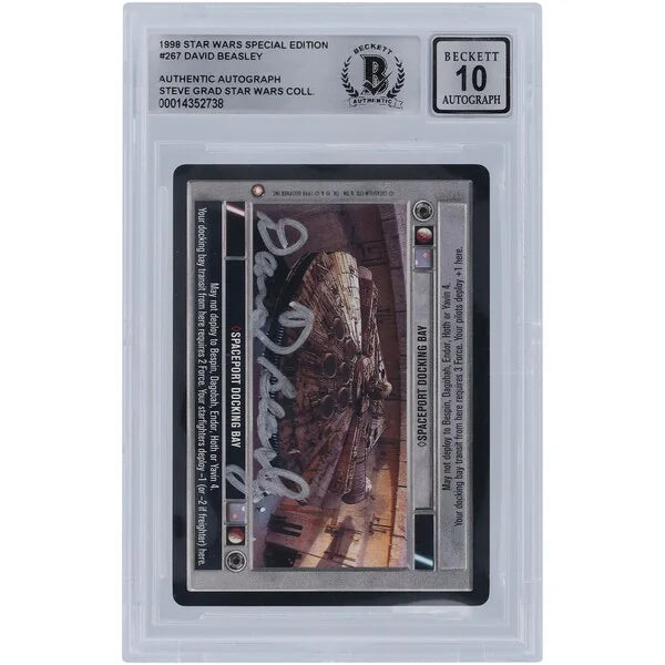 David Beasley Signed 1998 Star Wars CCG Card | BGS 10 Authenticated