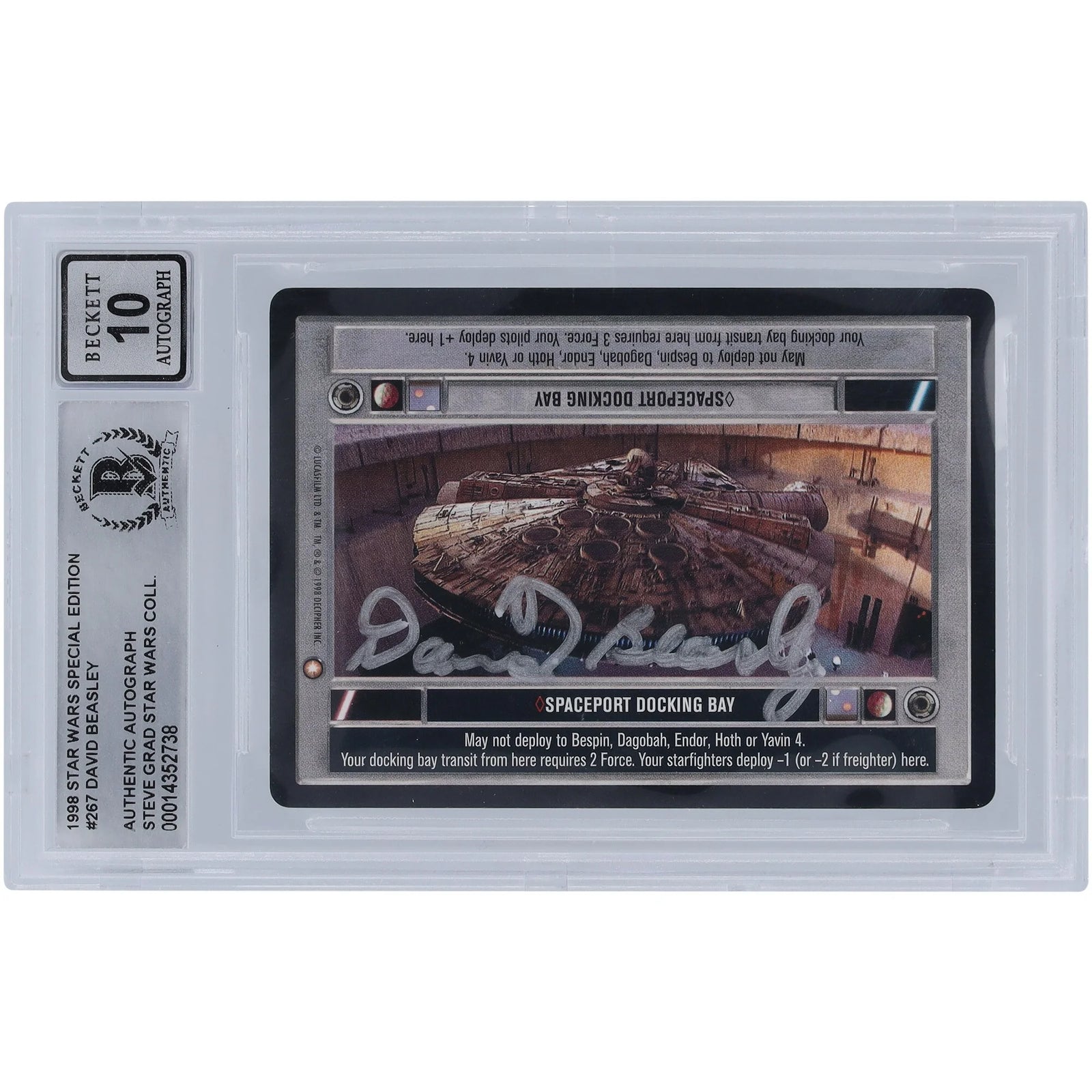 David Beasley Signed 1998 Star Wars CCG Card | BGS 10 Authenticated