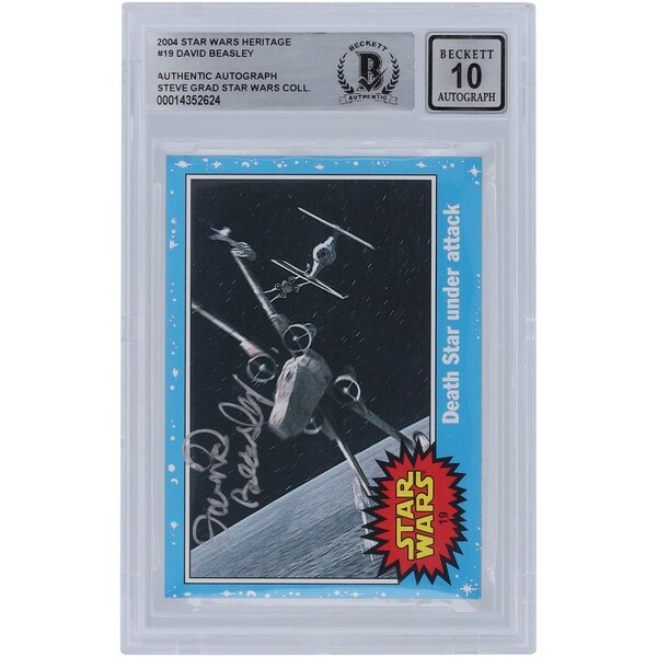 David Beasley Star Wars Autographed 2004 Topps Heritage #19 BGS Authenticated 10 Card
