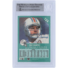 Dan Marino Miami Dolphins Autographed 1991 Fleer #124 Beckett Fanatics Witnessed Authenticated Card