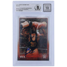 Big E WWE Autographed 2015 Topps Chrome #6 Beckett Fanatics Witnessed Authenticated 10 Card