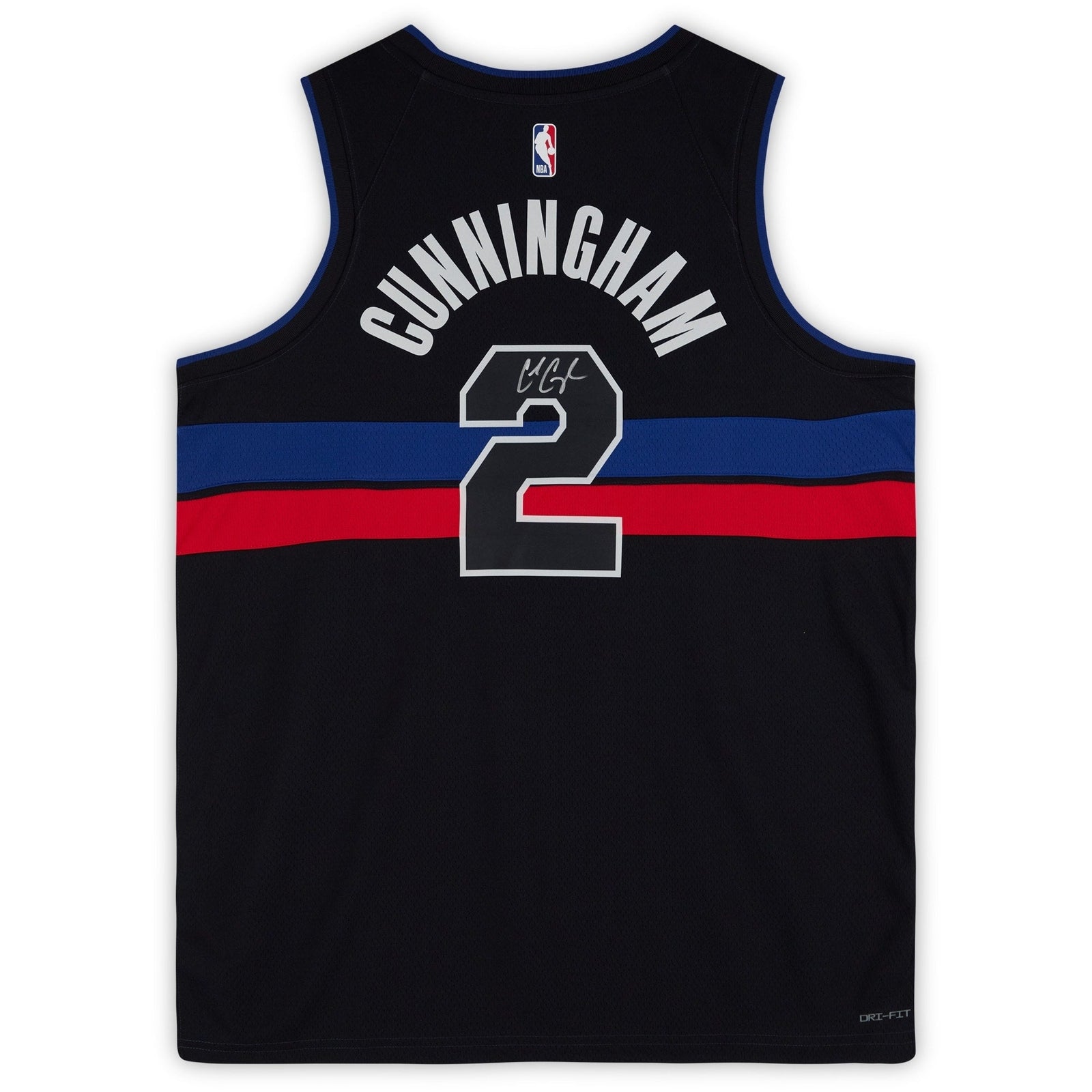 Cade Cunningham Detroit Pistons Autographed Fanatics Authentic Black Jordan Brand Statement Swingman Jersey - The Ballers Bank