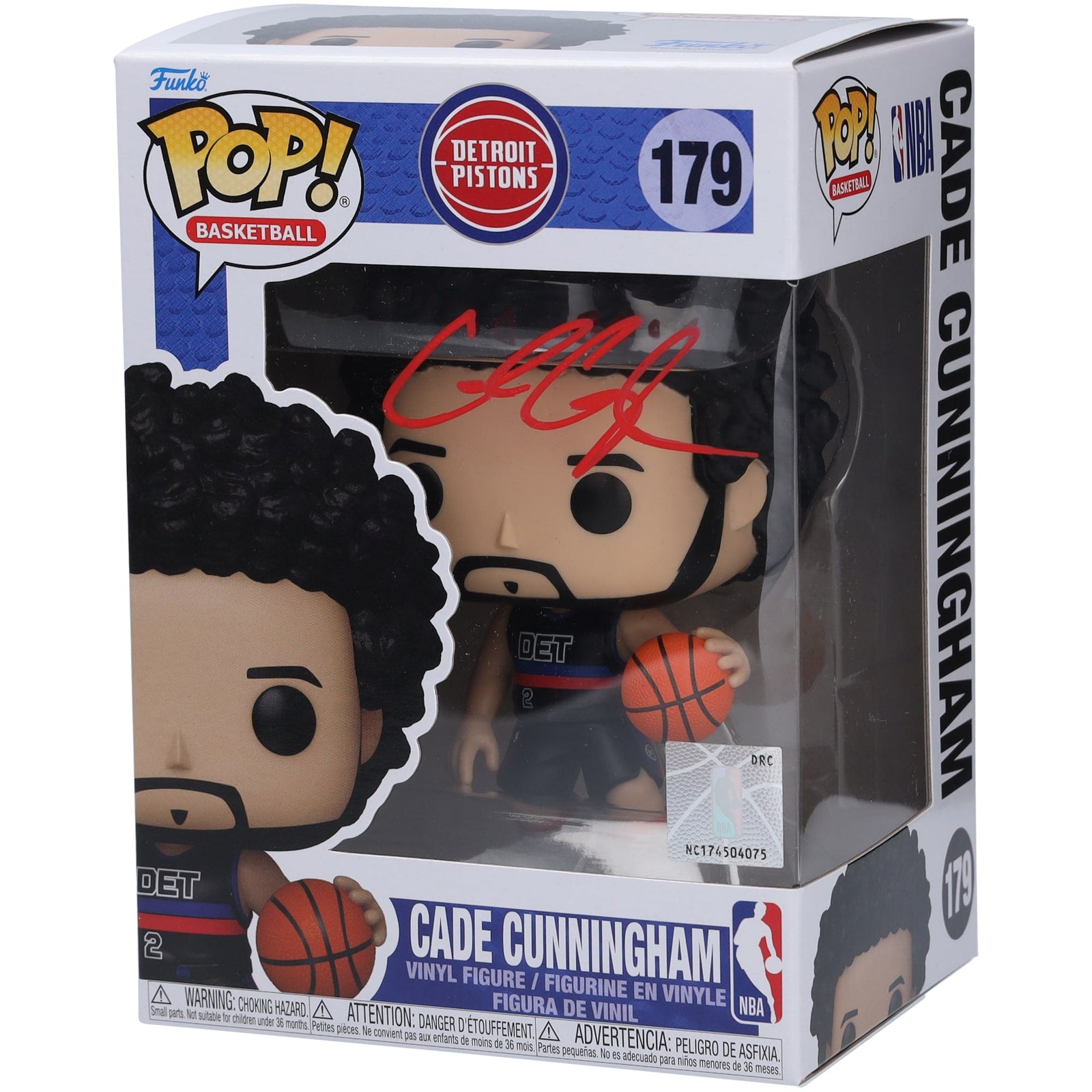 Cade Cunningham Detroit Pistons Autographed Fanatics Authentic Funko Pop! Vinyl Figurine - The Ballers Bank