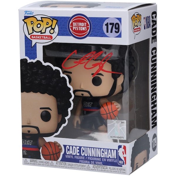 Cade Cunningham Detroit Pistons Autographed Fanatics Authentic Funko Pop! Vinyl Figurine - The Ballers Bank