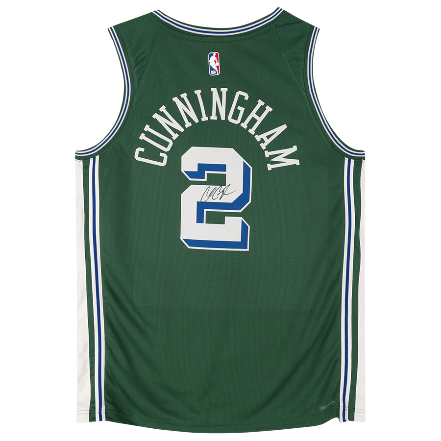 Cade Cunningham Detroit Pistons Autographed Fanatics Authentic Green Nike 2022 - 2023 City Edition Swingman Jersey - The Ballers Bank