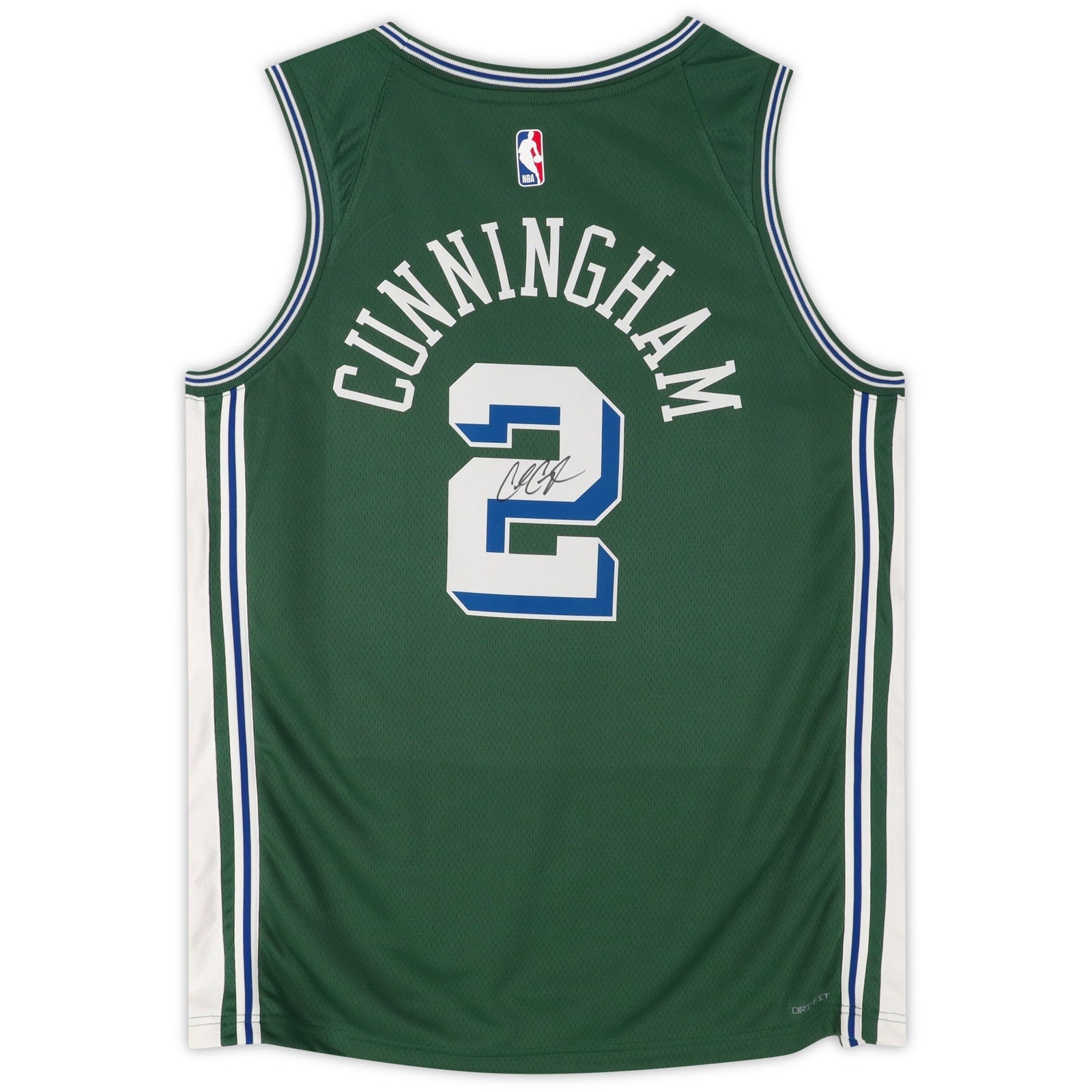 Cade Cunningham Detroit Pistons Autographed Fanatics Authentic Green Nike 2022 - 2023 City Edition Swingman Jersey - The Ballers Bank