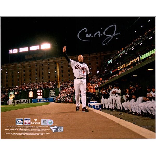 Cal Ripken Jr. Baltimore Orioles Fanatics Authentic Autographed 8" x 10" Final Game Ovation Photograph - The Ballers Bank